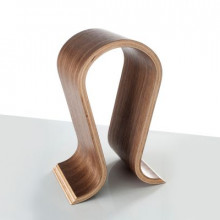 Porta cuffie finitura in noce