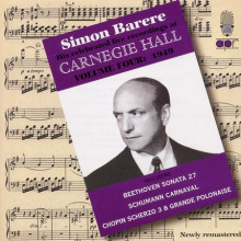 SIMON BARERE AT CARNEGIE HALL (1949)