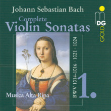 BACH: Integrale delle sonate per violino Vol. 1 (BWV1014 - 1016 - 1021 - 1024)
