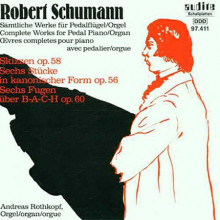 SCHUMANN:Opere x piano a pedale e organo