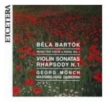 BARTOK: Sonate per violino e piano Vol.1